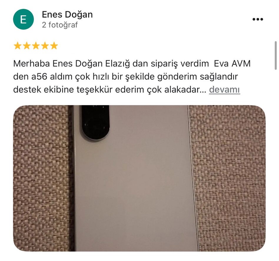 Google yorum görseli - Enes Doğan