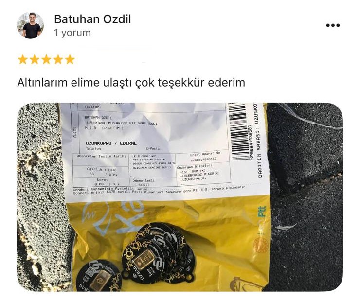 Google yorum görseli - Batuhan Ozdil