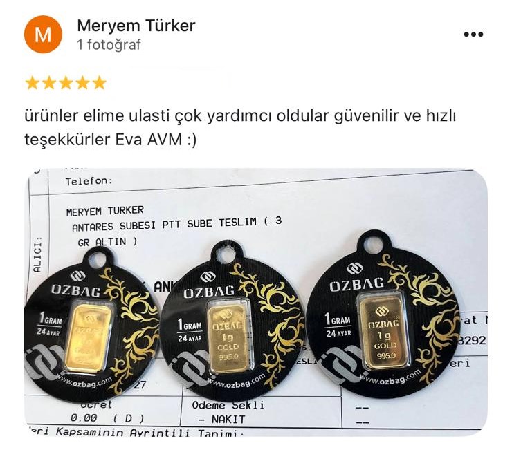 Google yorum görseli - Meryem Türker
