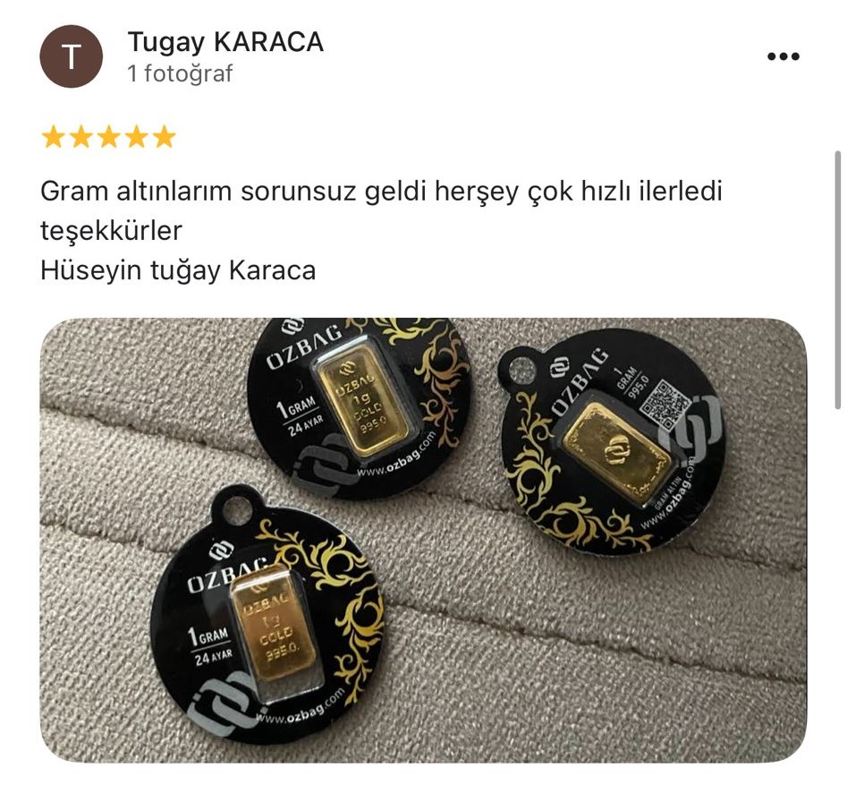 Google yorum görseli - Tugay KARACA