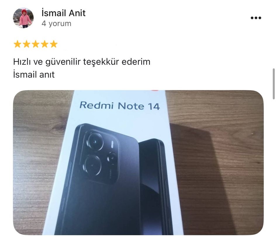 Google yorum görseli - İsmail Anit