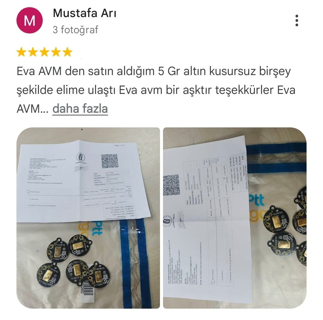 Google yorum görseli - Mustafa Arı