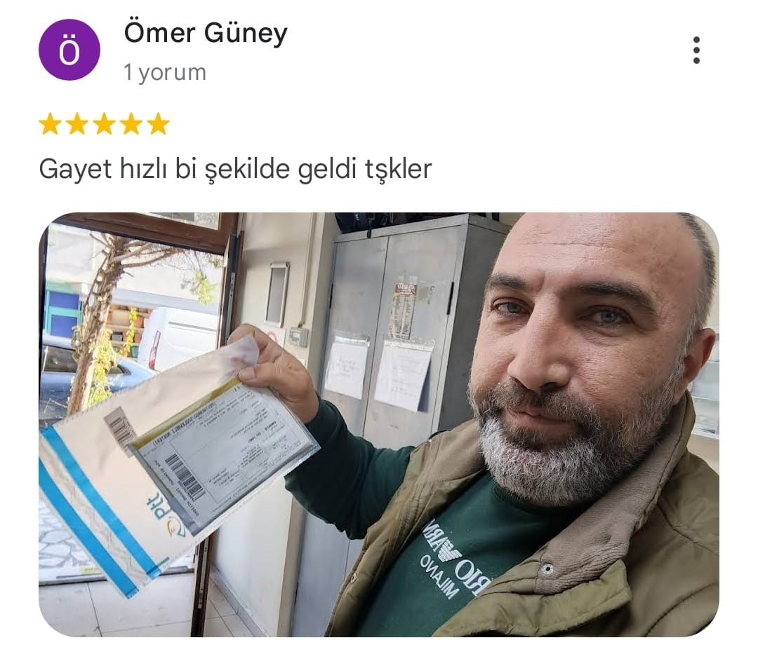 Google yorum görseli -    Ömer Güney
