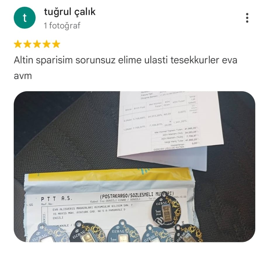 Google yorum görseli - Tuğrul çalık