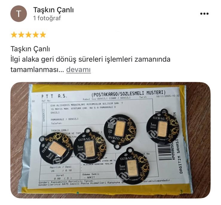 Google yorum görseli - Taşkın Çanlı