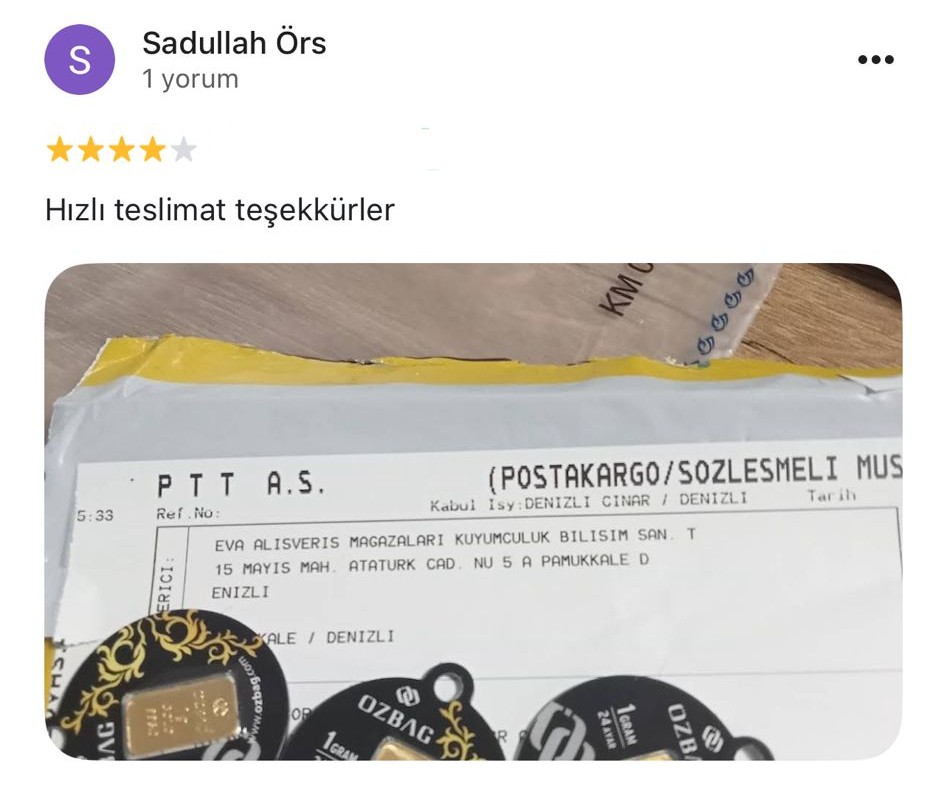 Google yorum görseli -    Sadullah Örs