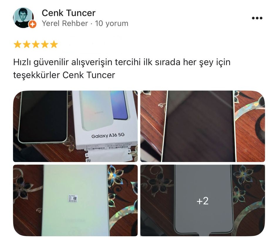 Google yorum görseli - Cenk Tuncer