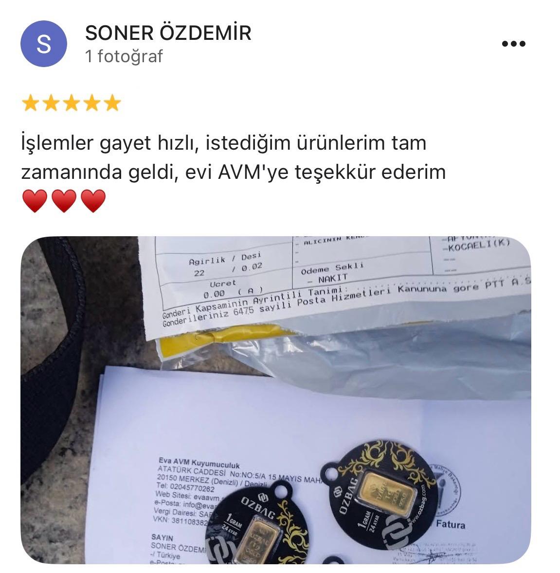 Google yorum görseli - SONER ÖZDEMİR 