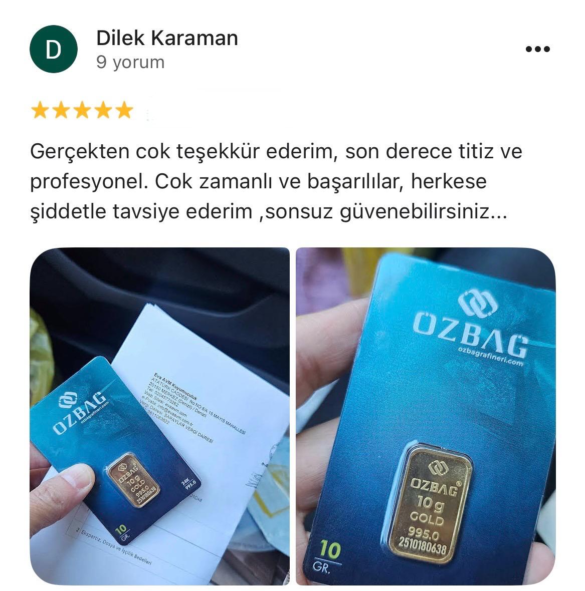 Google yorum görseli - Dilek Kahraman 