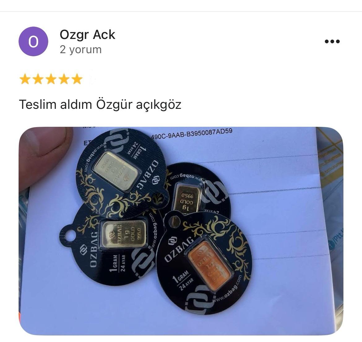 Google yorum görseli -  Özgür açıkgöz