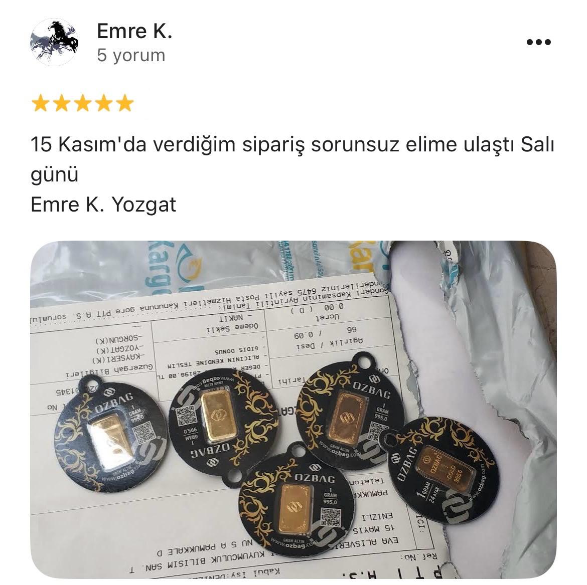 Google yorum görseli - Emre K
