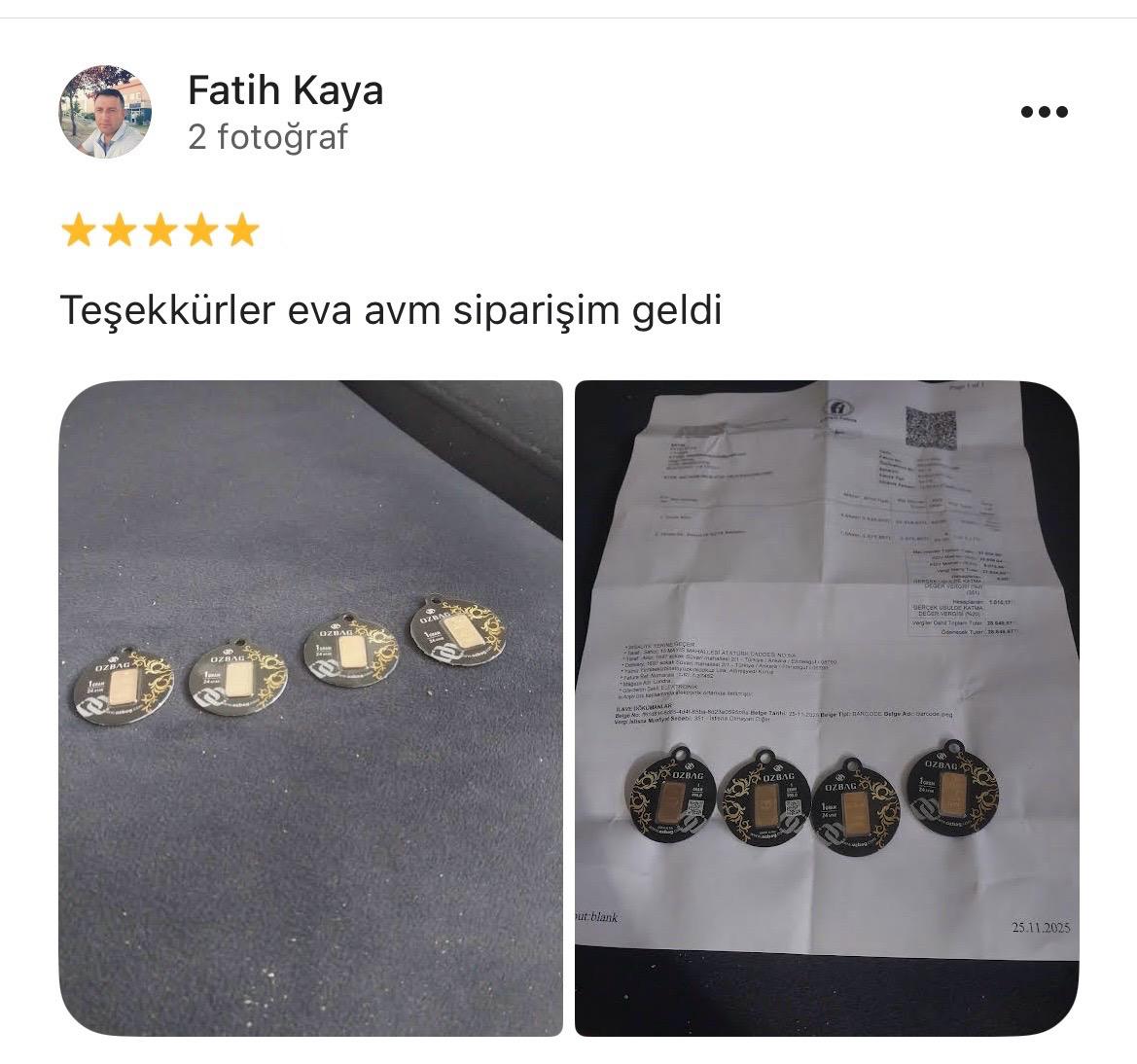 Google yorum görseli - Fatih kaya