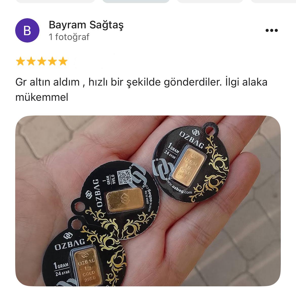 Google yorum görseli - Bayram Sağtaş