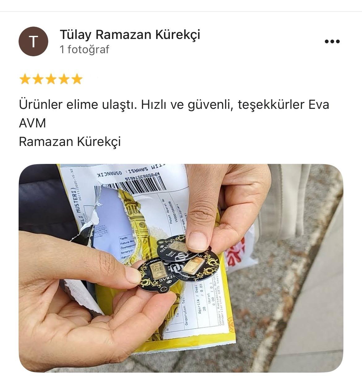 Google yorum görseli - Ramazan Kürekçi