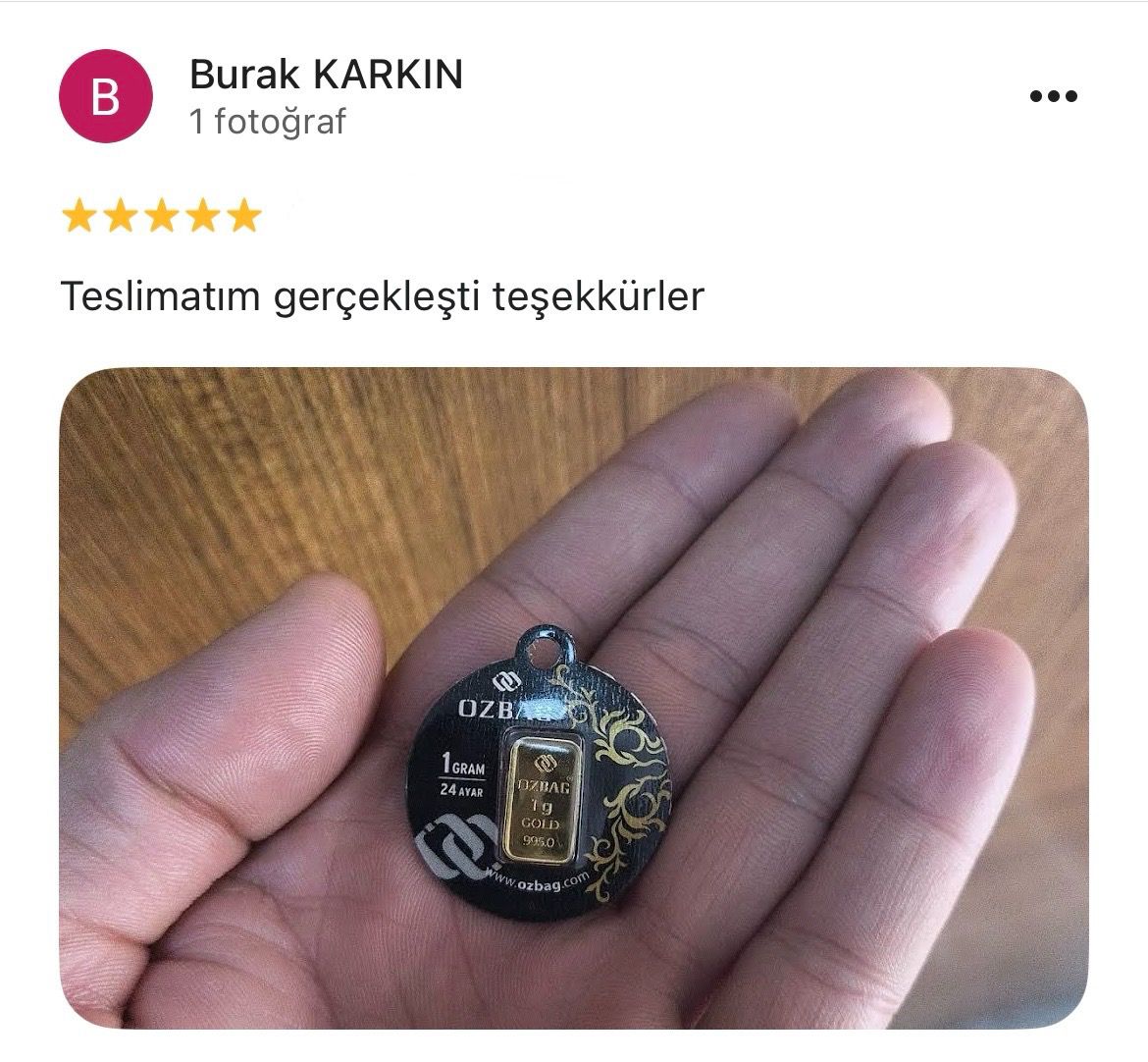 Google yorum görseli - BURAK KARKIN