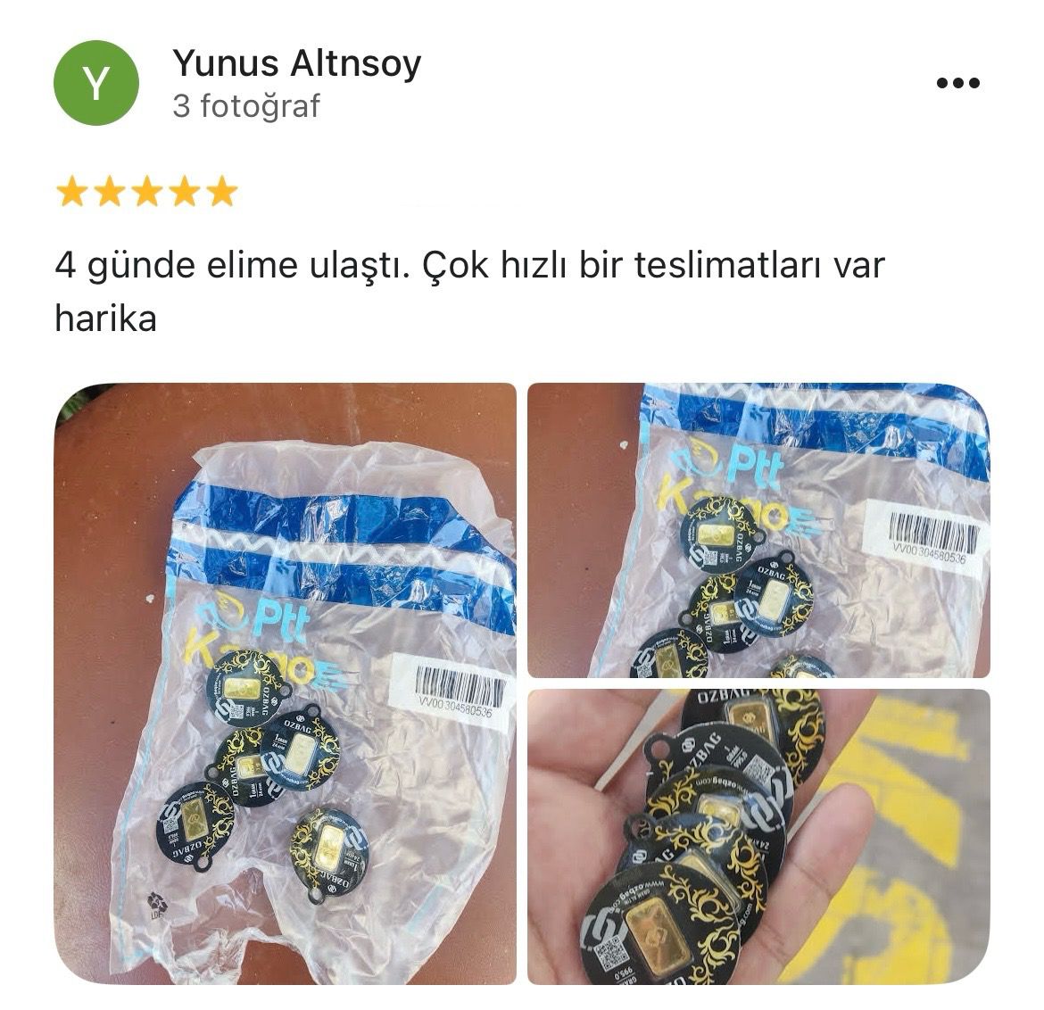Google yorum görseli - Yunus Altınsoy