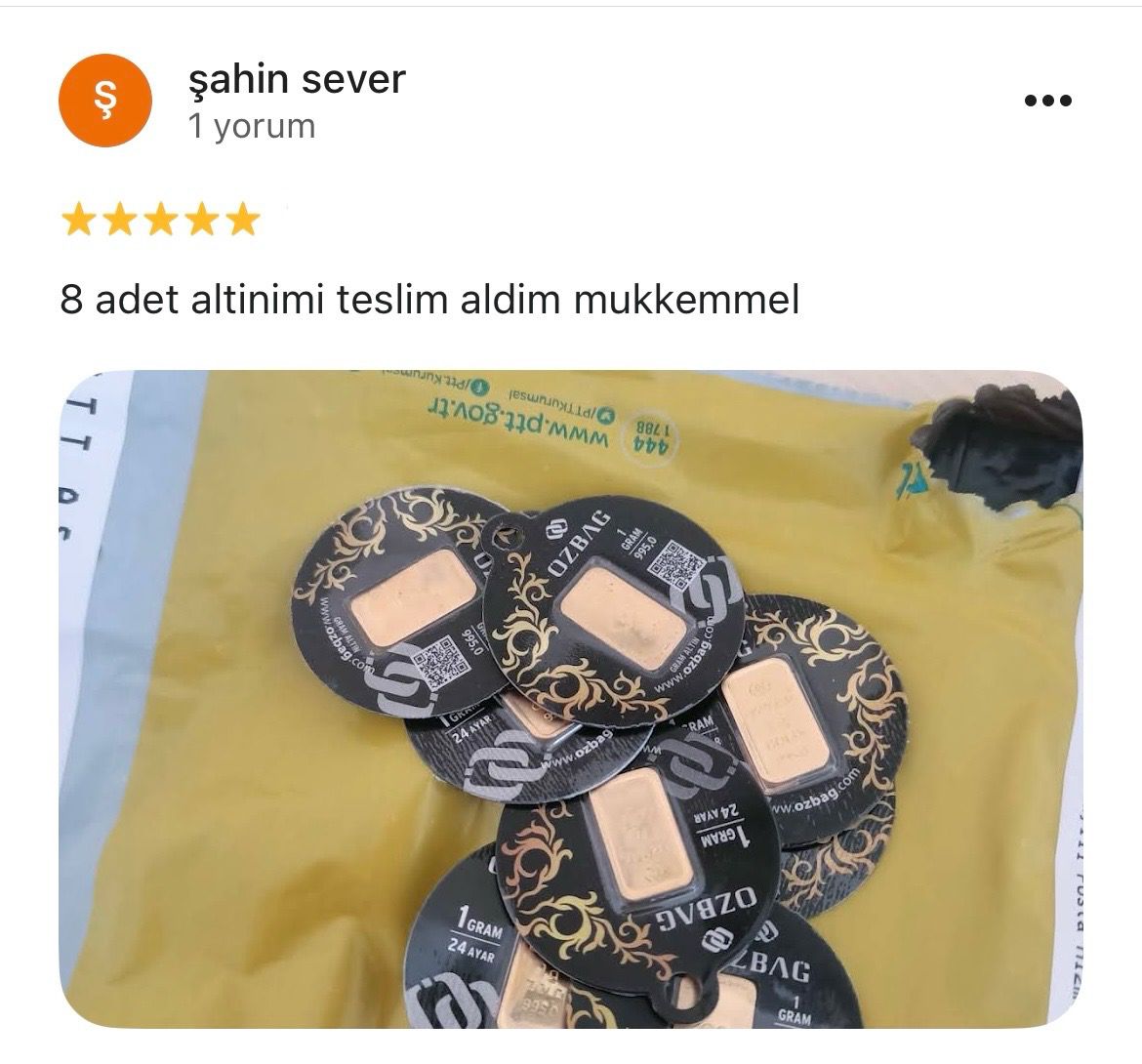 Google yorum görseli - şahin sever 