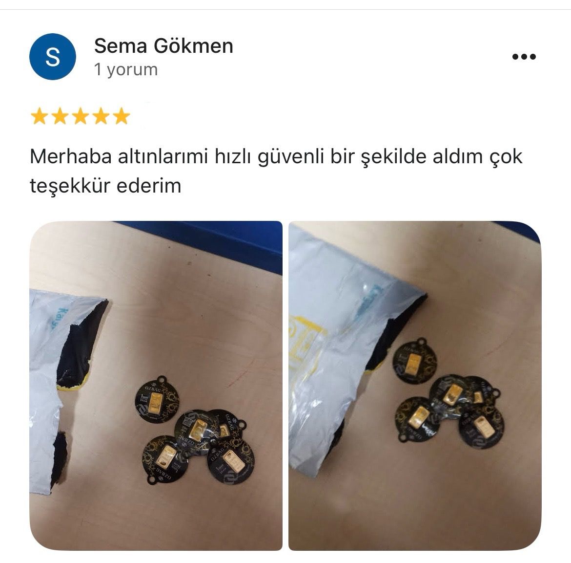 Google yorum görseli - Sema Gökmen 