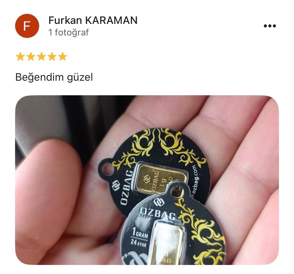 Google yorum görseli - Furkan KARAMAN