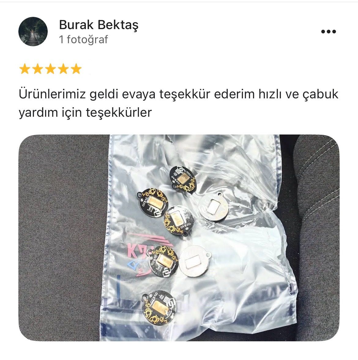 Google yorum görseli - Burak Bektaş