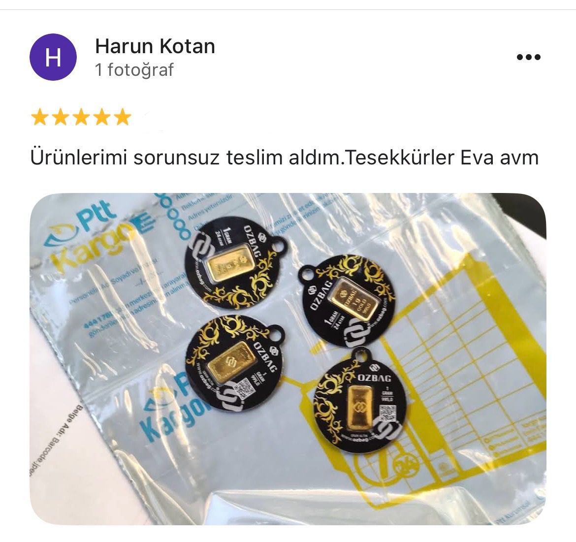 Google yorum görseli - Harun Kotan