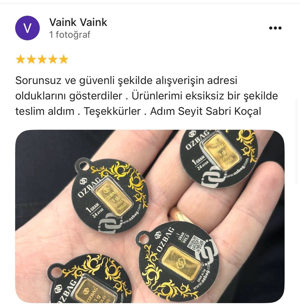 Google yorum görseli - Adım Seyit Sabri Koçal