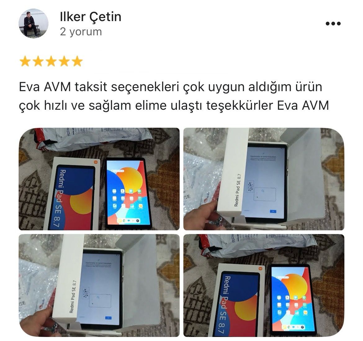 Google yorum görseli - ILKER ÇETİN 