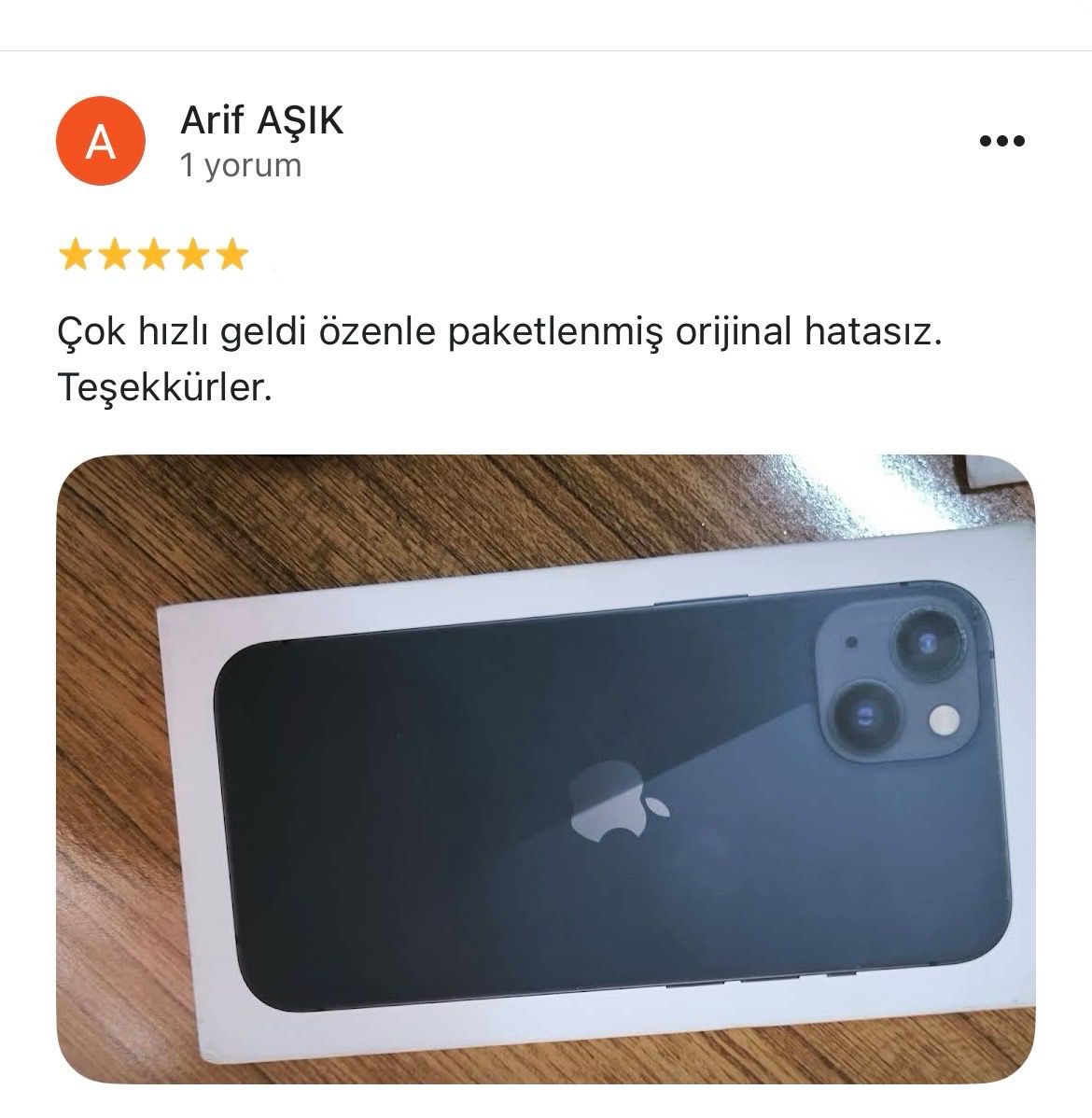 Google yorum görseli - Arif IŞIK