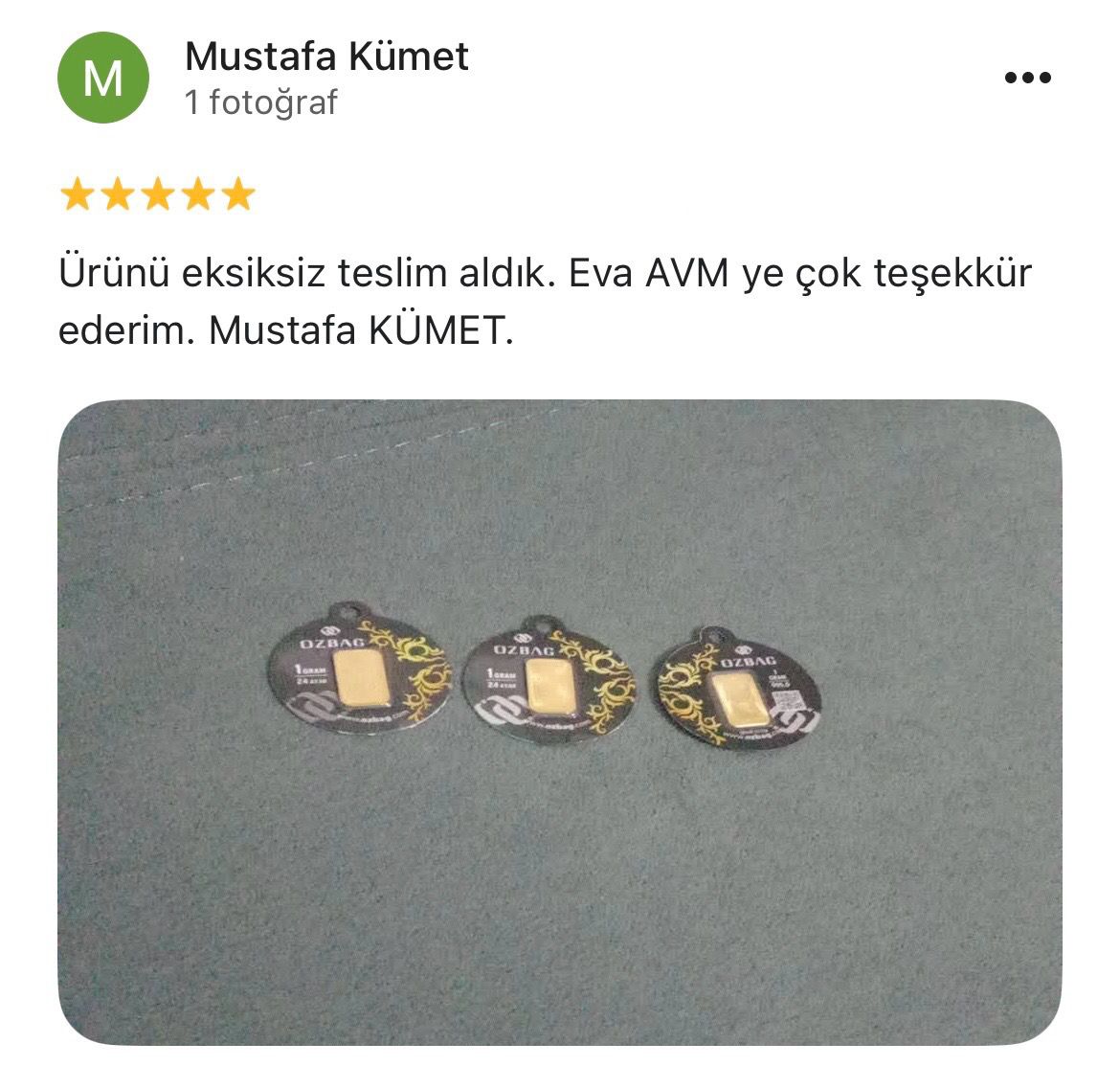 Google yorum görseli - Mustafa KÜMET.