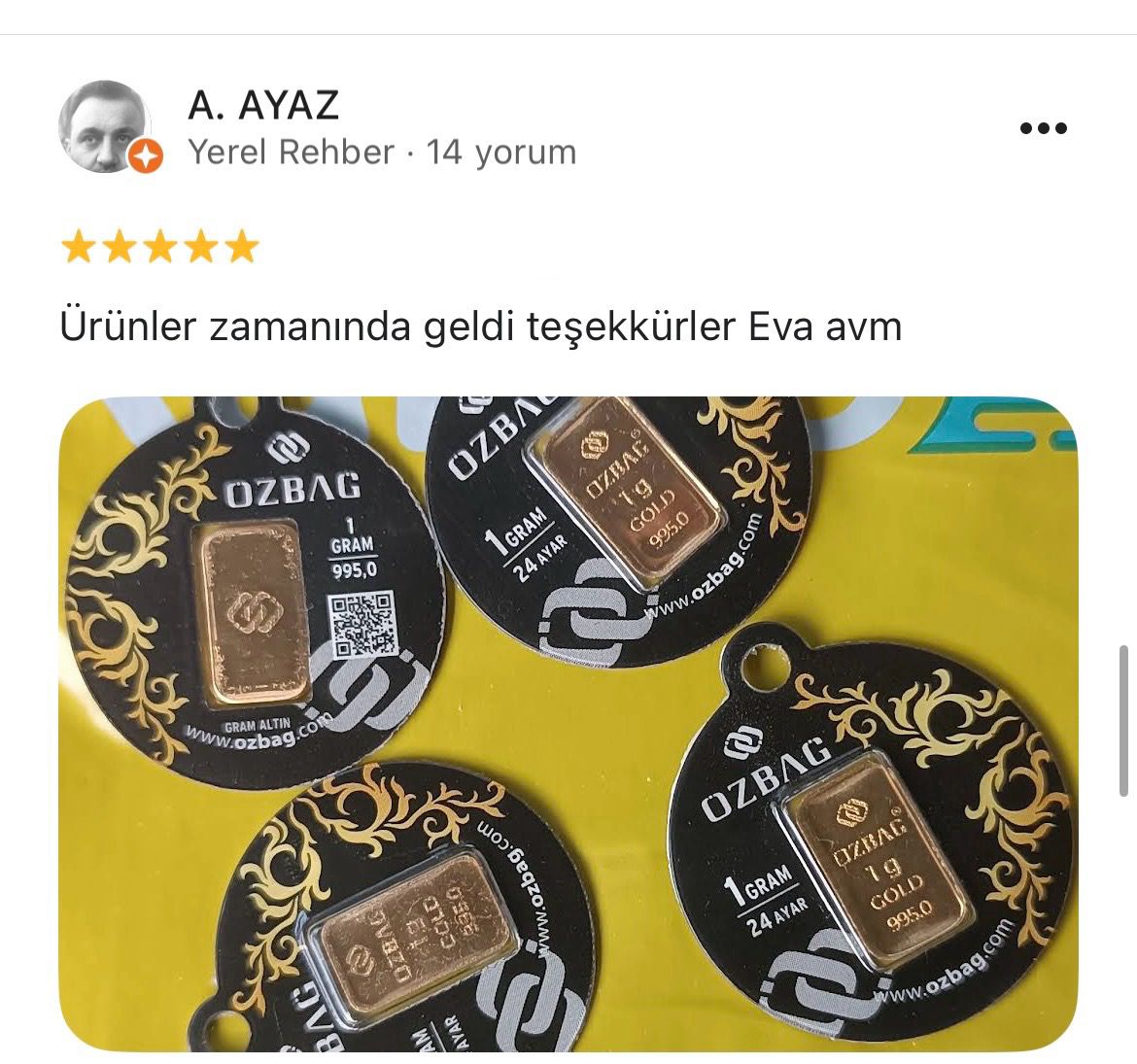 Google yorum görseli - A.AYAZ