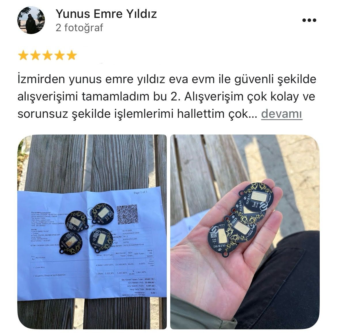 Google yorum görseli -  yunus emre yıldız