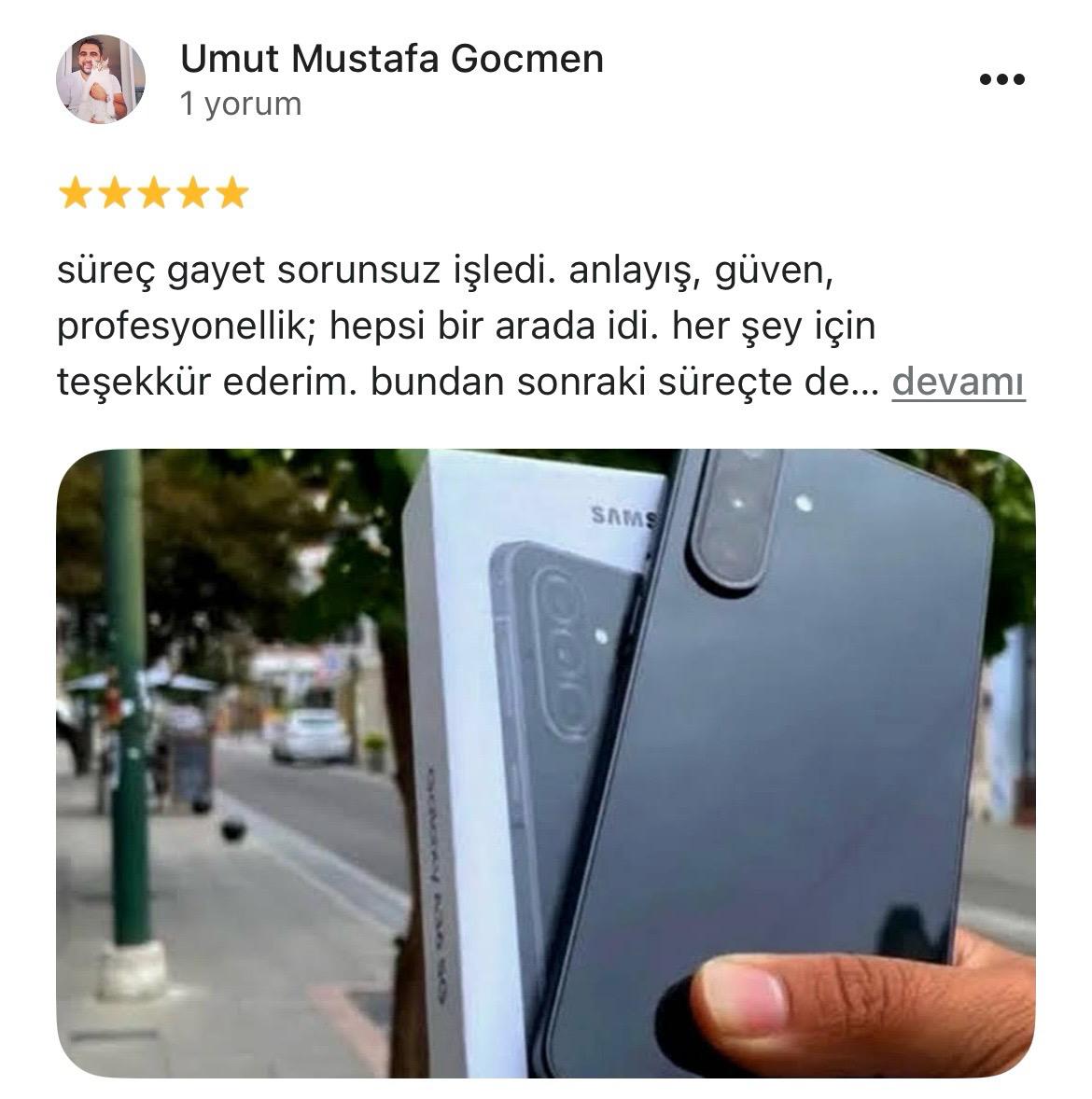 Google yorum görseli - Umut Mustafa Goçmen