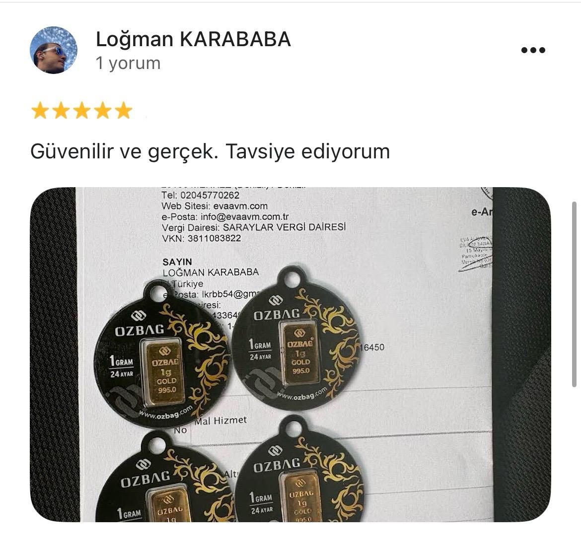 Google yorum görseli - Loğman KARABABA