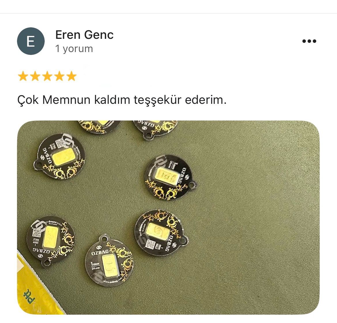 Google yorum görseli - Eren Genc