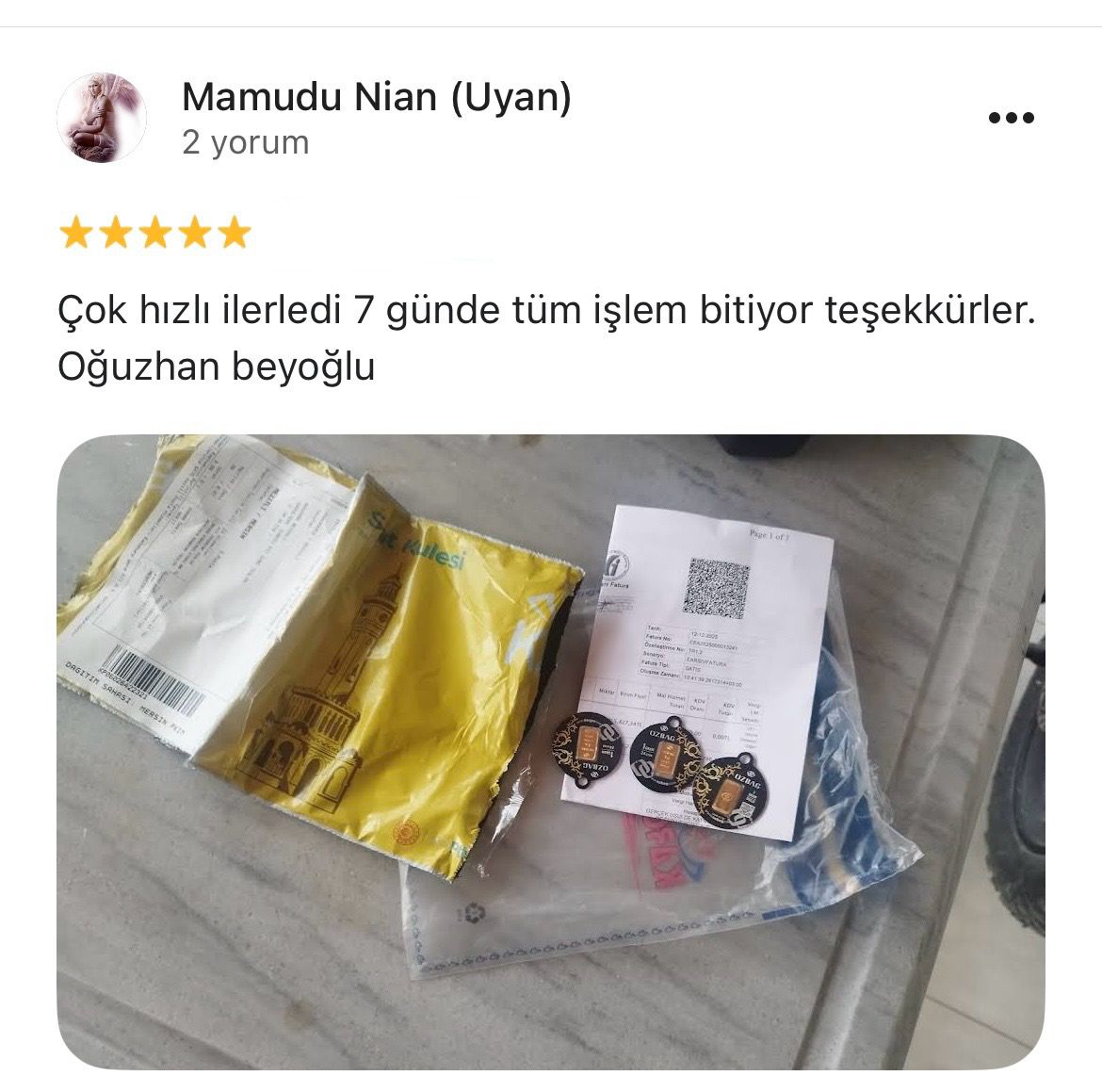 Google yorum görseli - Oğuzhan beyoğlu