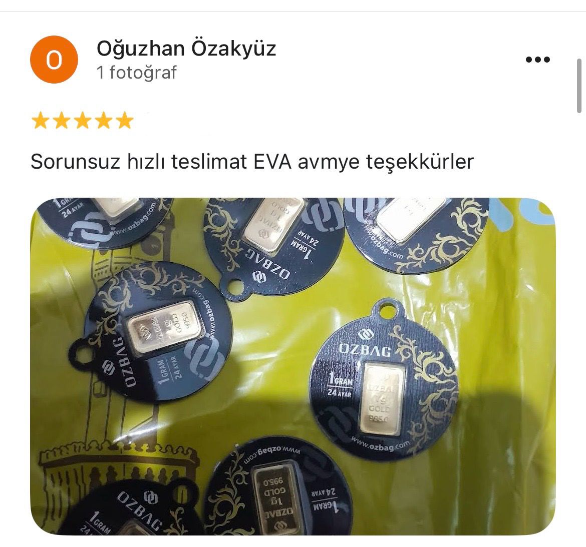 Google yorum görseli - Oguzhan Özakyüz