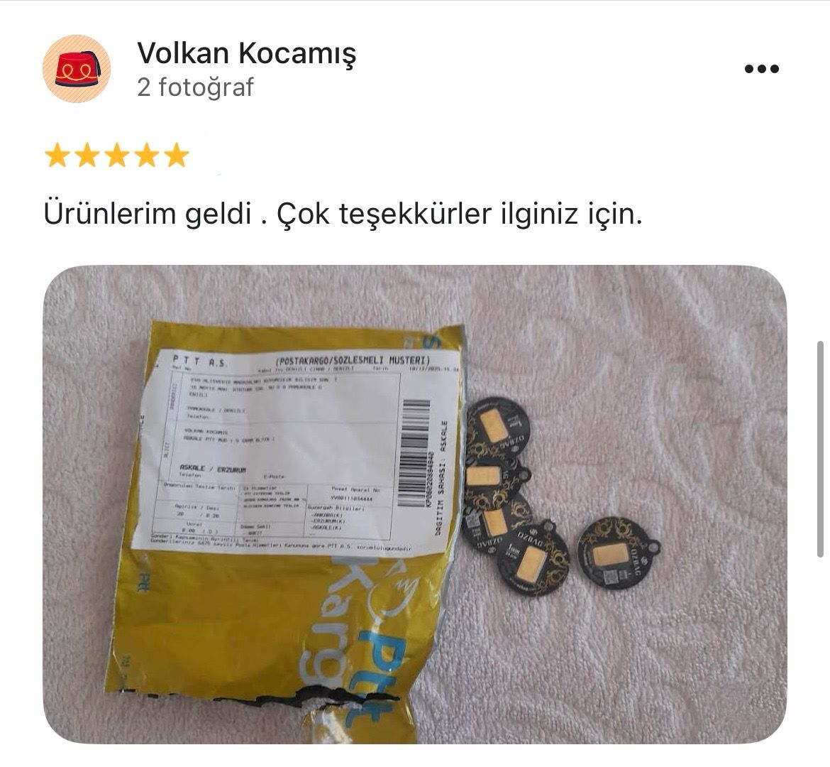 Google yorum görseli - Volkan Kocamış