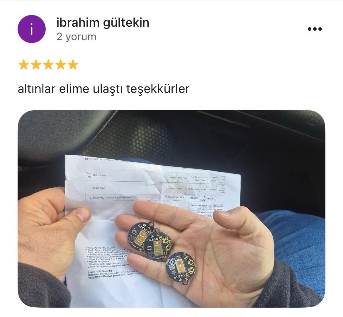 Google yorum görseli - ibrahim gültekin