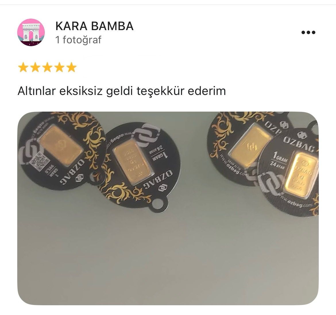 Google yorum görseli - KARA BAMBA