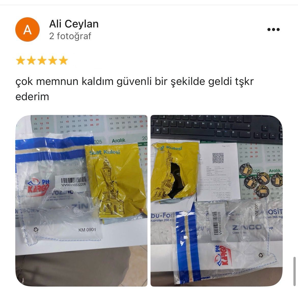 Google yorum görseli - Ali Ceylan