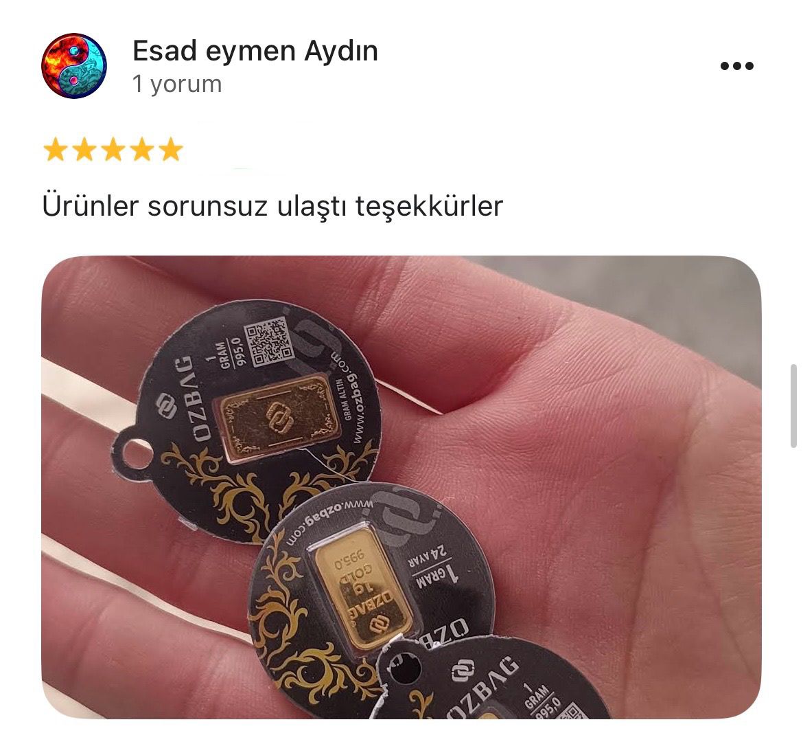 Google yorum görseli - esad eymen Aydın