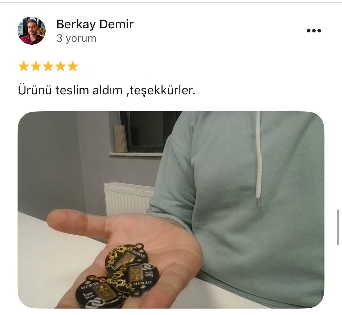 Google yorum görseli - Berkay Demir 