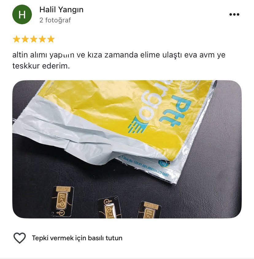 Google yorum görseli - Halil Yangın 
