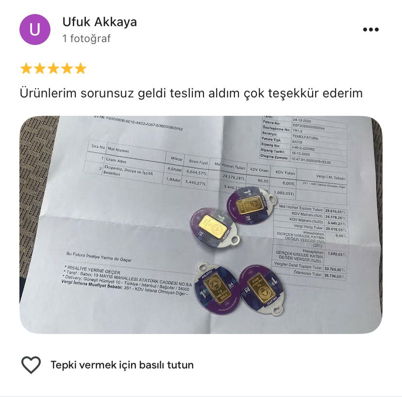 Google yorum görseli - Ufuk Akkaya