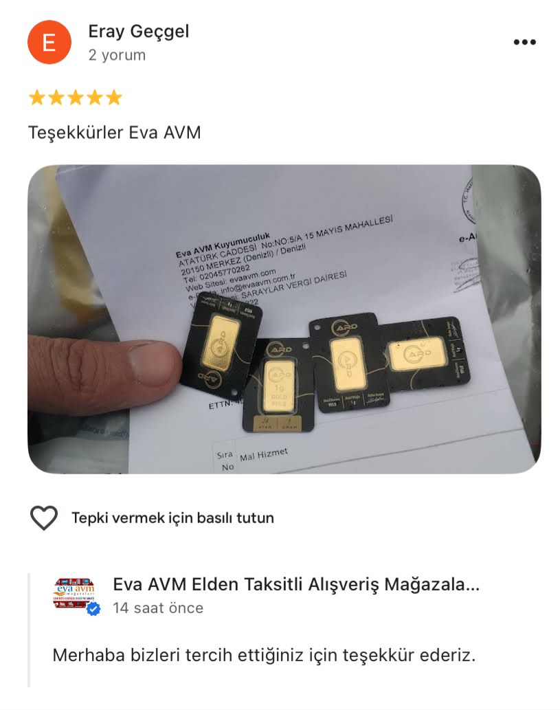 Google yorum görseli - Eray Geçgel