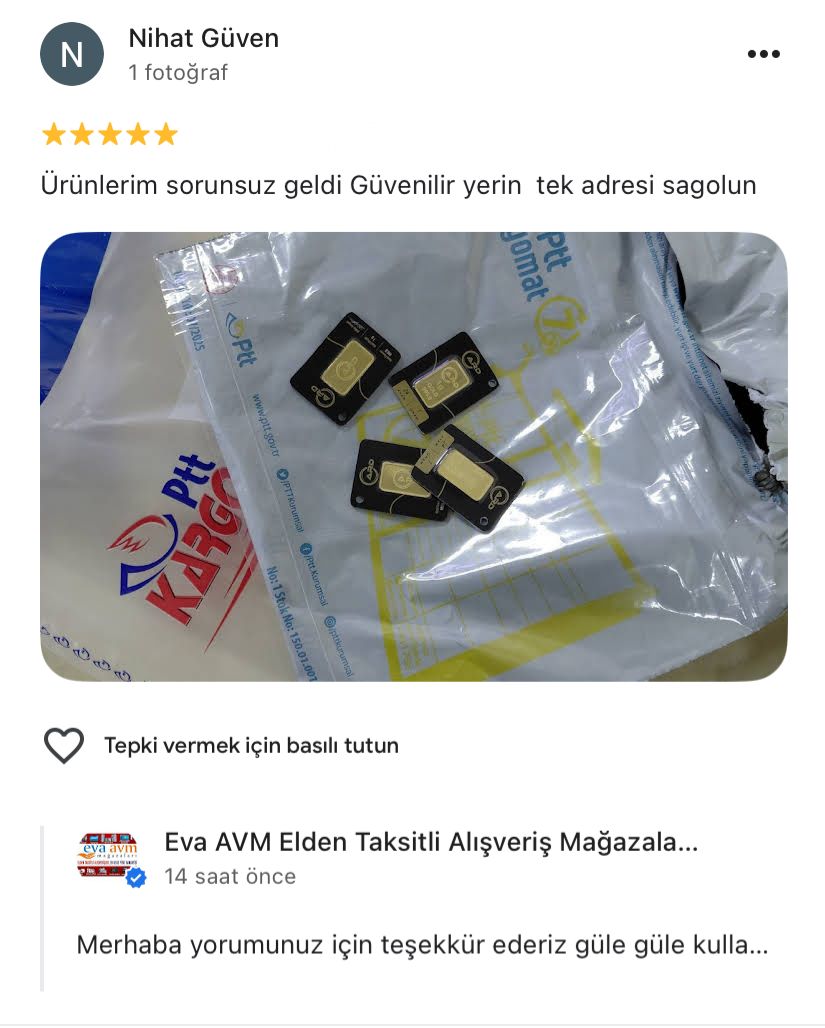 Google yorum görseli - Nihat Güven