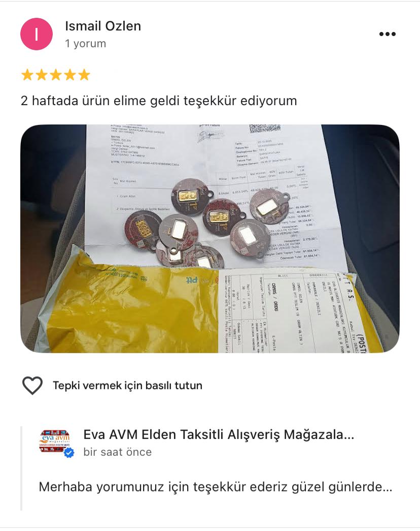 Google yorum görseli - Ismail Ozlen