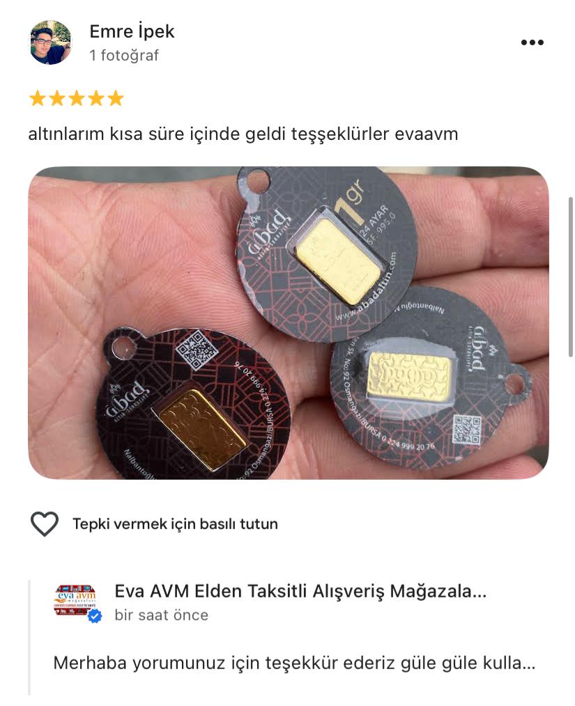 Google yorum görseli - Emre İpek