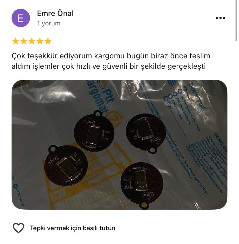 Google yorum görseli - Emre Önal
