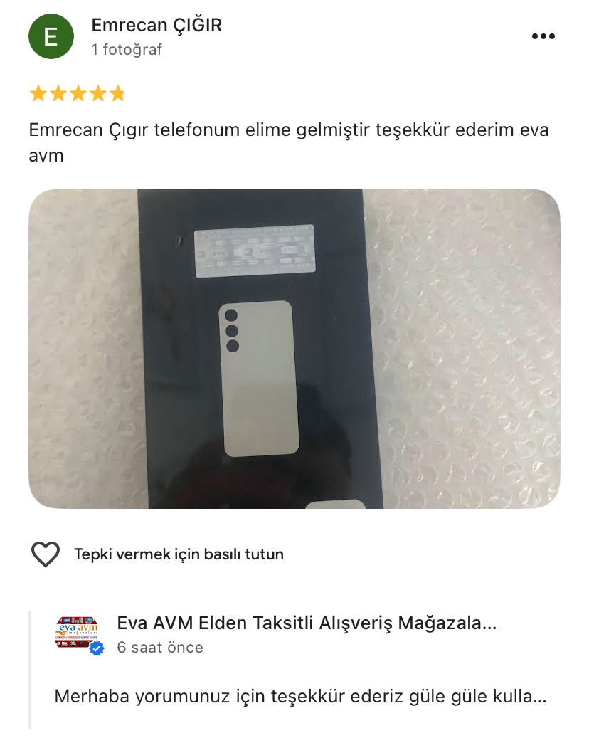 Google yorum görseli - Emrecan ÇIĞIR